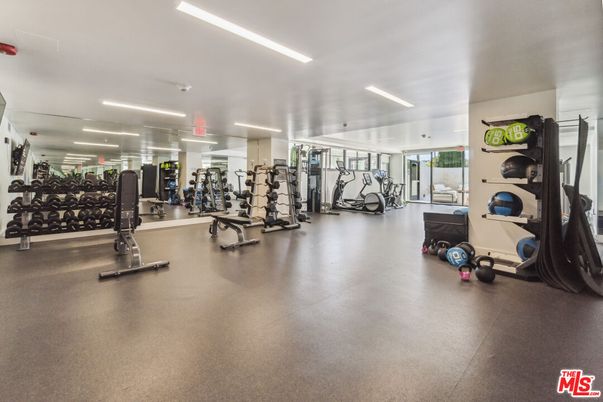 Fitness Equipment, Gym, Interior, Recessed Lighting