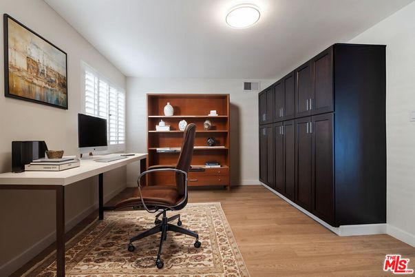 Home Office, Interior, Wood Texture Flooring