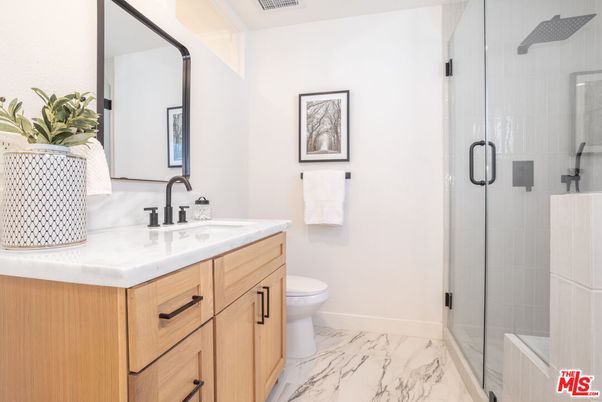 Bathroom, Glass Shower, Interior, Marble