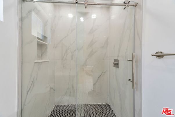 Bathroom, Glass Shower, Interior, Marble Walls