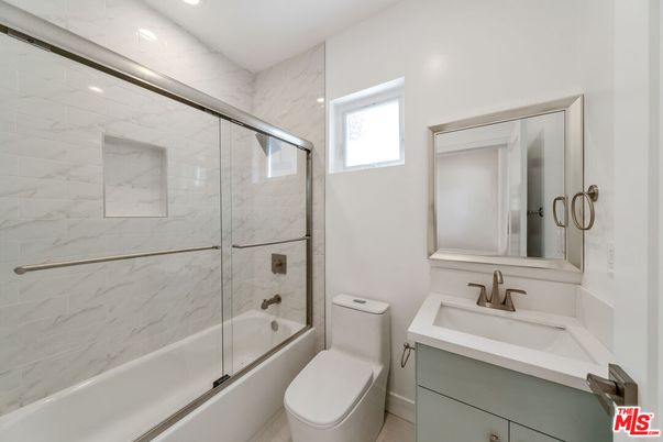 Bathroom, Glass Shower, Interior, Marble Walls, Recessed Lighting