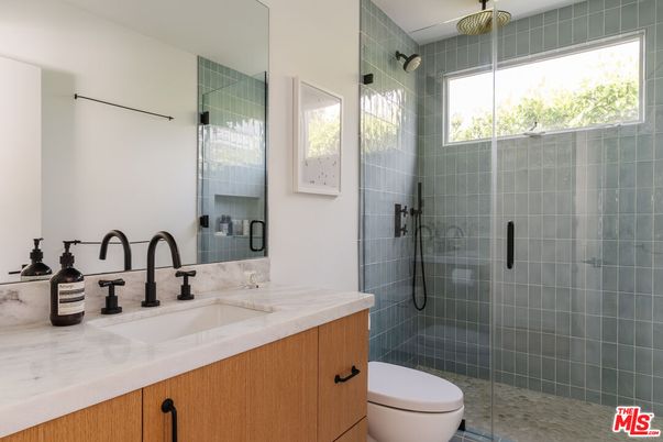 Bathroom, Dual Sink Vanities, Glass Shower, Interior