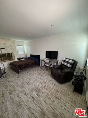Bedroom, Home Office, Interior, Recessed Lighting, Wood Texture Flooring