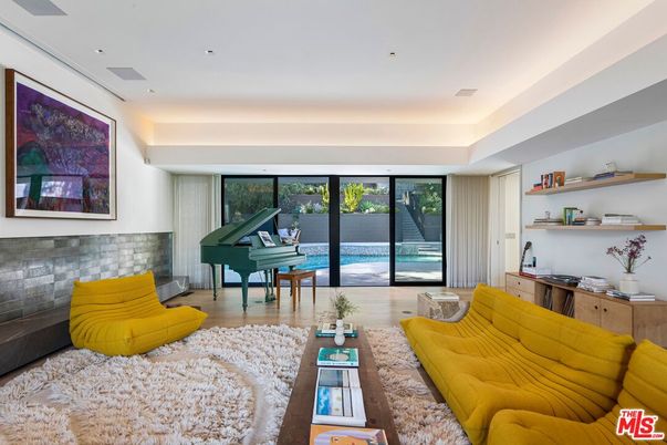 Interior, Living room, Piano, Recessed Lighting