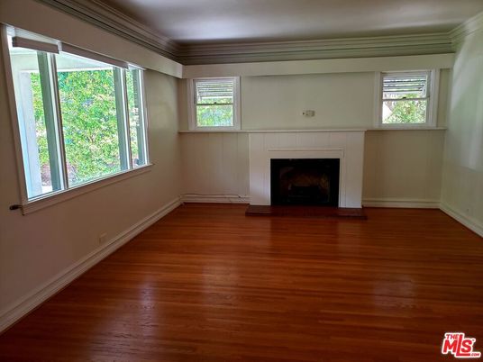 Empty room, Fireplace, Interior, Wood Texture Flooring