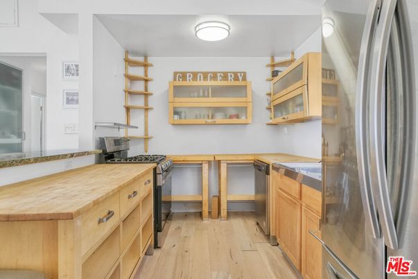 Interior, Kitchen, Wood Texture Flooring