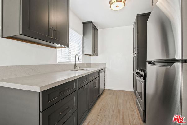 Interior, Kitchen, Wood Texture Flooring