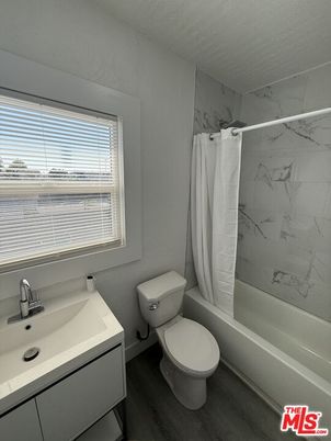 Bathroom, Interior, Marble Walls, Wood Texture Flooring