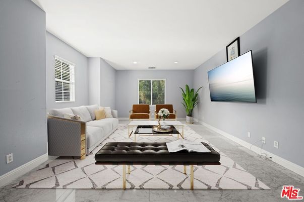 Interior, Living room, Recessed Lighting