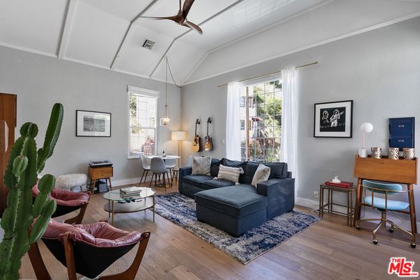 Dining room, Interior, Living room, Pendant Lights, Wood Texture Flooring