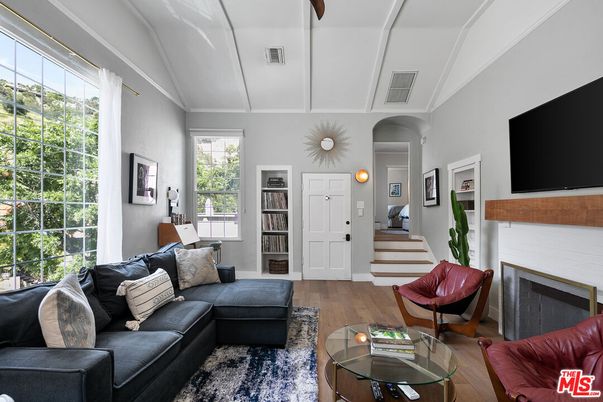 Fireplace, Interior, Living room, Wood Texture Flooring