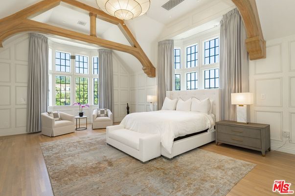 Bedroom, Interior, Wooden Beams, Wood Texture Flooring