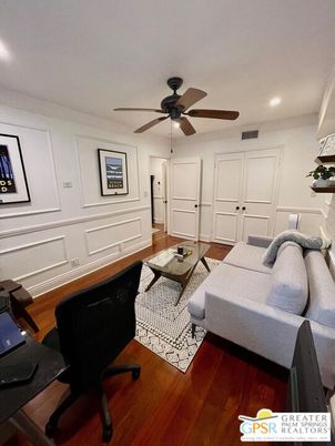 Home Office, Interior, Living room, Recessed Lighting, Wood Texture Flooring