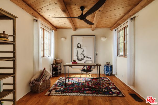 Home Office, Interior, Wooden Beams, Wooden Ceilings, Wood Texture Flooring