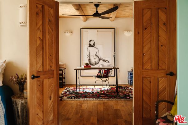 Home Office, Interior, Wooden Ceilings, Wood Texture Flooring