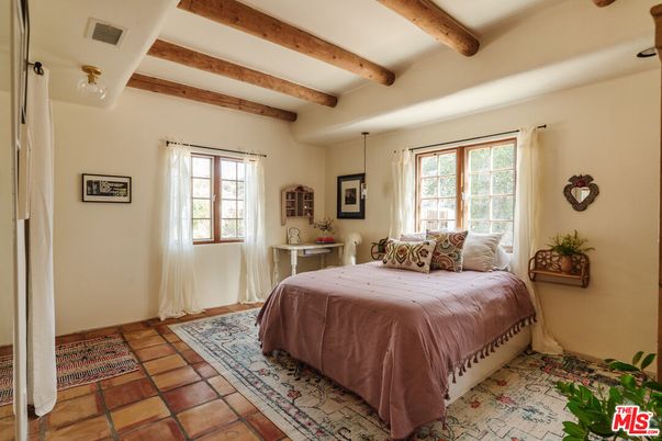 Bedroom, Interior, Wooden Beams
