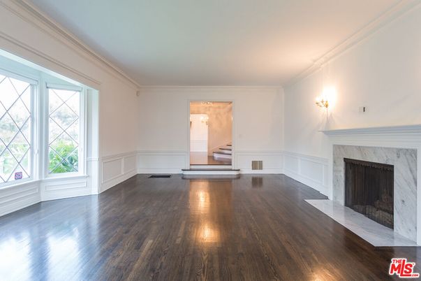 Empty room, Fireplace, Interior, Wood Texture Flooring
