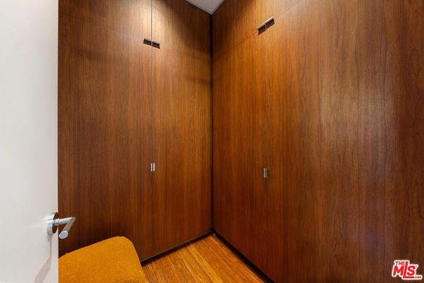 Interior, Recessed Lighting, Wood Texture Flooring, Wooden Walls