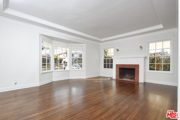Empty room, Fireplace, Interior, Wood Texture Flooring