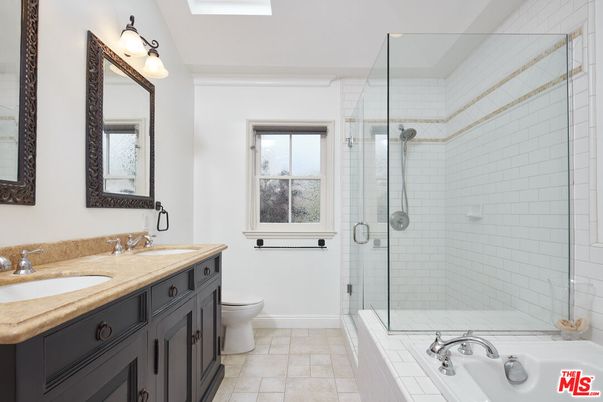 Bathroom, Dual Sink Vanities, Glass Shower, Interior, Tile Countertops