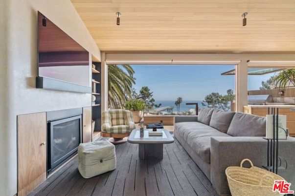 Fireplace, Interior, Living room, Water, Wooden Ceilings, Wood Texture Flooring