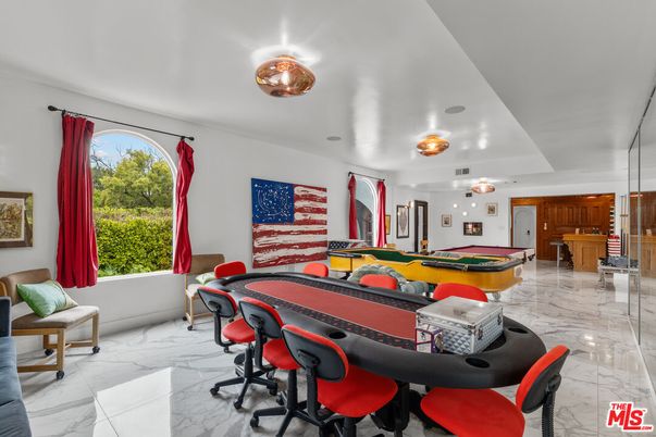 Billiard Table, Game Room, Interior, Marble