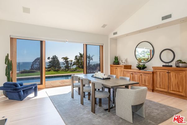 Dining room, Interior, Recessed Lighting, Water, Wood Texture Flooring