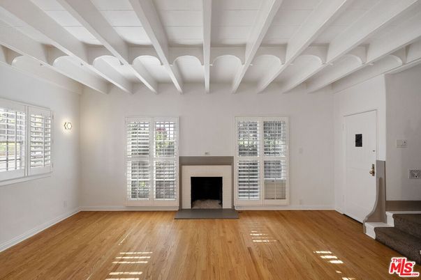 Empty room, Fireplace, Interior, Wood Texture Flooring