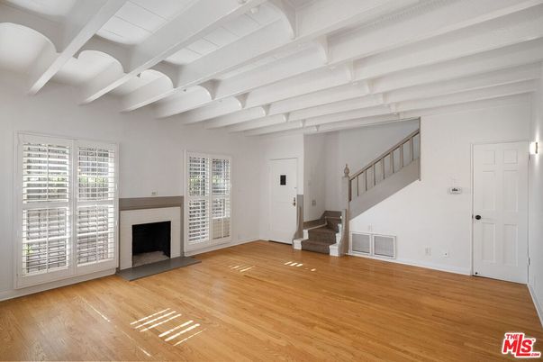 Empty room, Fireplace, Interior, Wood Texture Flooring