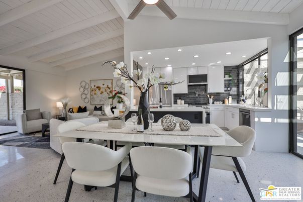 Dining room, Interior, Kitchen, Living room, Recessed Lighting, Stainless Steel Appliances