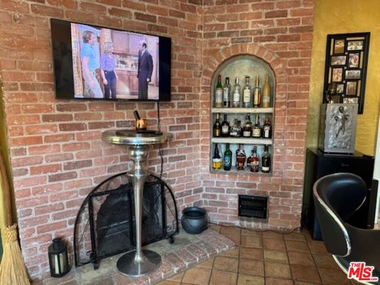 Fireplace, Interior, Stone Walls