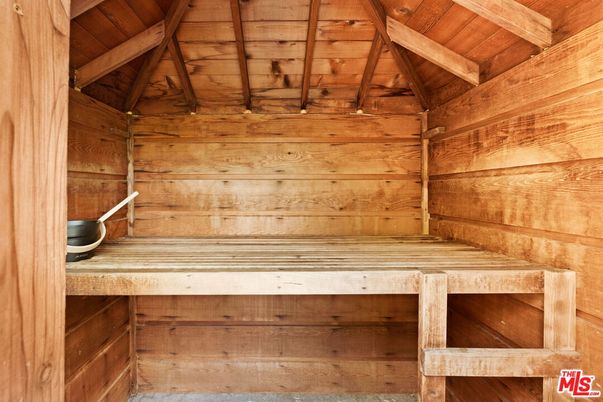 Interior, Sauna Room, Wooden Beams