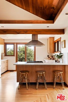 Interior, Kitchen, Recessed Lighting, Wooden Beams, Wooden Ceilings, Wood Texture Flooring