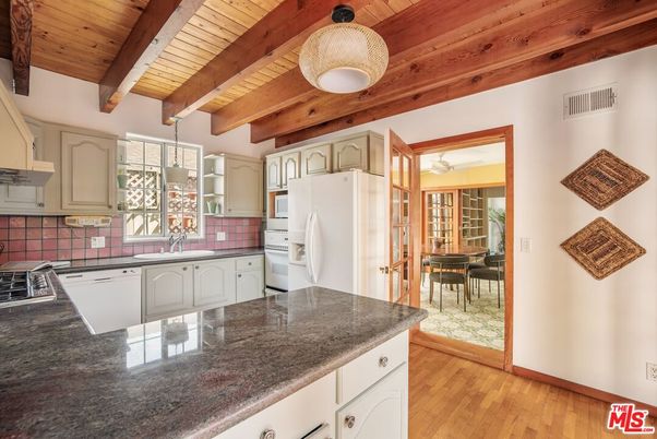 Interior, Kitchen, Pendant Lights, Wooden Beams, Wooden Ceilings, Wood Texture Flooring