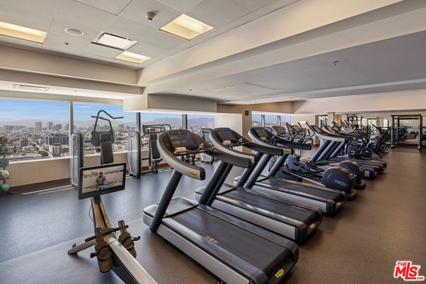 Fitness Equipment, Gym, Interior, Recessed Lighting