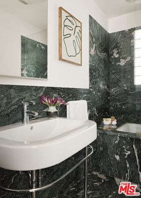 Bathroom, Interior, Marble Walls