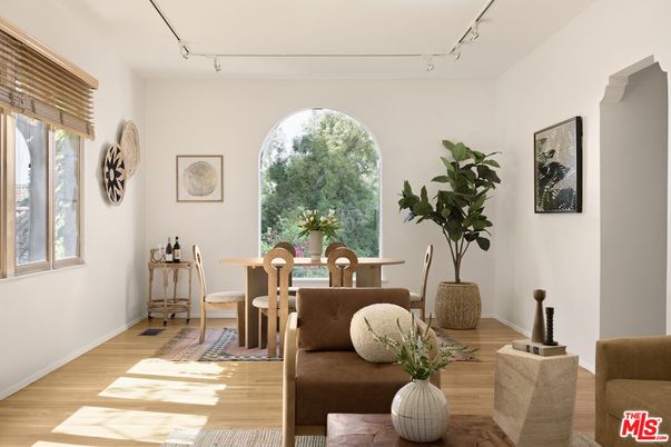 Dining room, Interior, Wood Texture Flooring