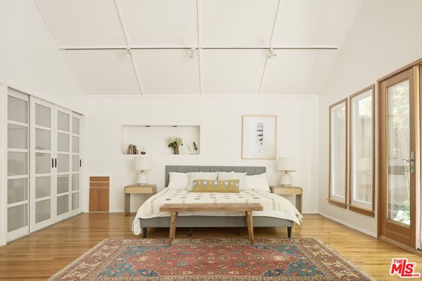 Bedroom, Interior, Wood Texture Flooring