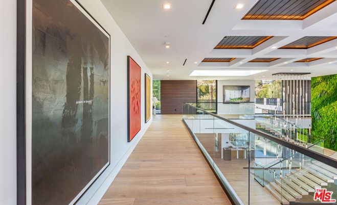 Interior, Recessed Lighting, Stone Walls, Wood Texture Flooring