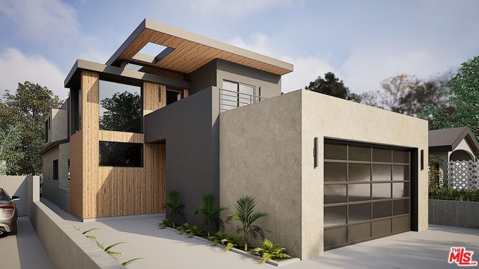 Attached, Exterior, Facade, Modern