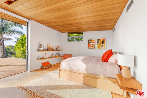 Bedroom, Interior, Wooden Ceilings, Wood Texture Flooring