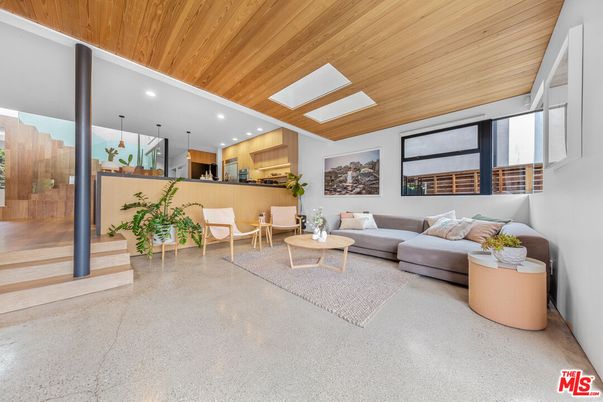 Interior, Kitchen, Living room, Pendant Lights, Recessed Lighting, Wooden Ceilings