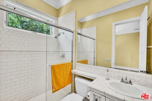 Bathroom, Glass Shower, Interior, Tile Countertops