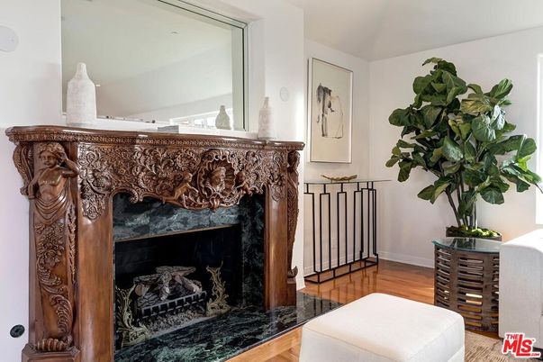 Fireplace, Interior, Wood Texture Flooring