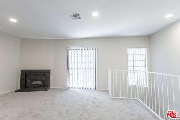 Empty room, Fireplace, Interior, Recessed Lighting
