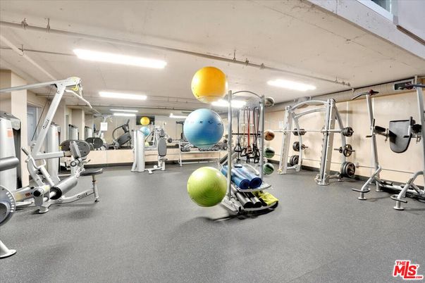 Fitness Equipment, Gym, Interior, Recessed Lighting