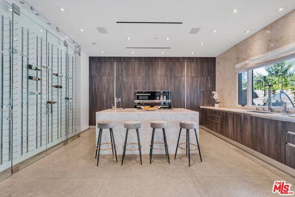 Interior, Kitchen, Recessed Lighting, Wine Storage