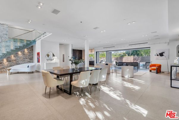 Dining room, Fireplace, Interior, Living room, Recessed Lighting