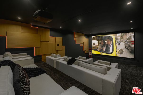 Home Theatre Room, Interior, Projection Screen, Recessed Lighting, Theatre Room