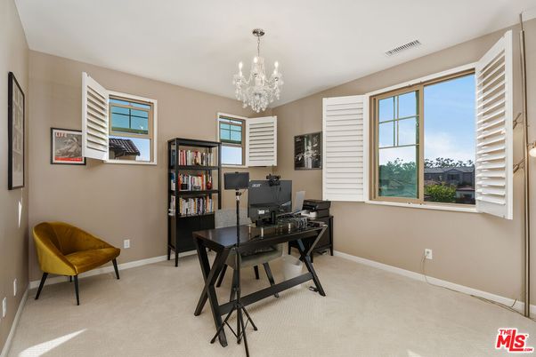Chandelier, Home Office, Interior
